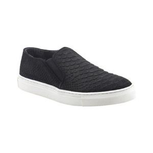 Diba True Black Snake Suede Sneakers